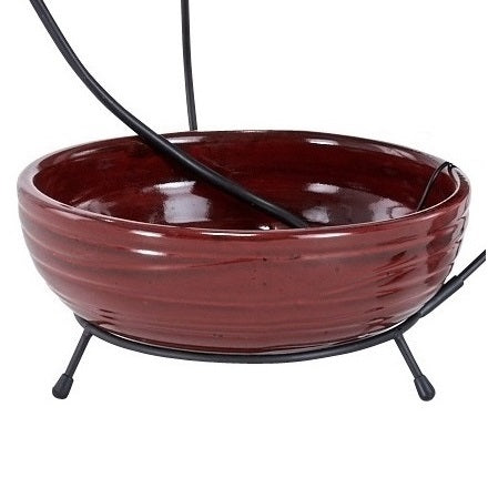 Large Bowl for Lava Red Ceramic Cascade