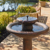 Chatsworth 2-Tier IntelliSOLAR Fountain with Remote - Oiled Bronze