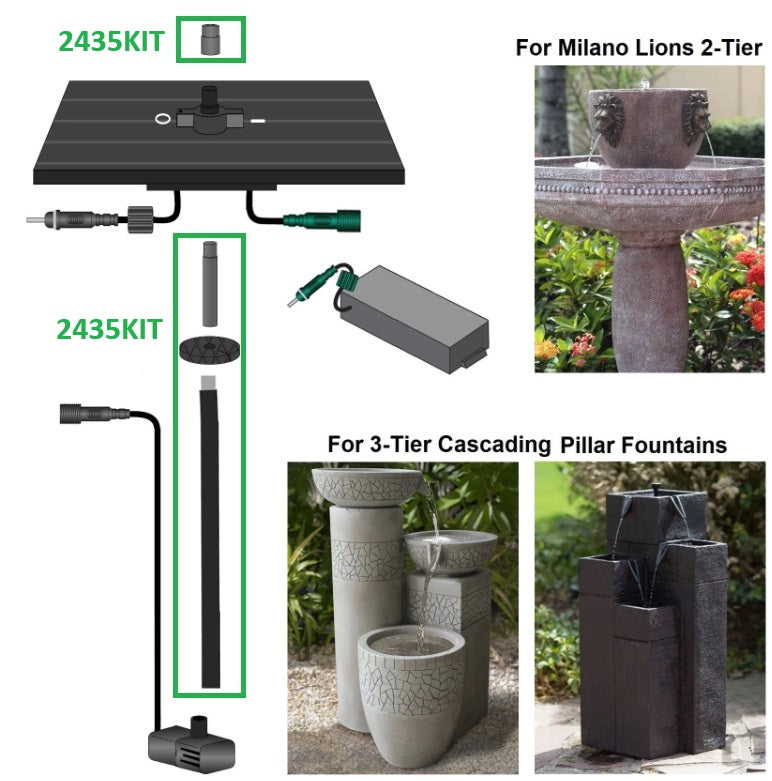 Tube Kit for 3-Tier Pillar Fountains