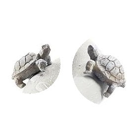 2 Turtles for Country Gardens Birdbath or 2-Tier Fountain (thin peg for bowl with 2-tab connector)