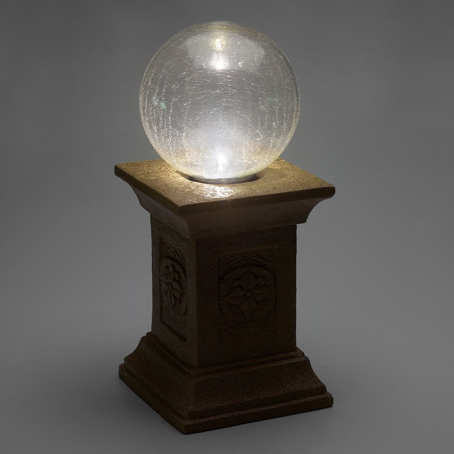 Solar Gazing Ball with Tuscan Pedestal