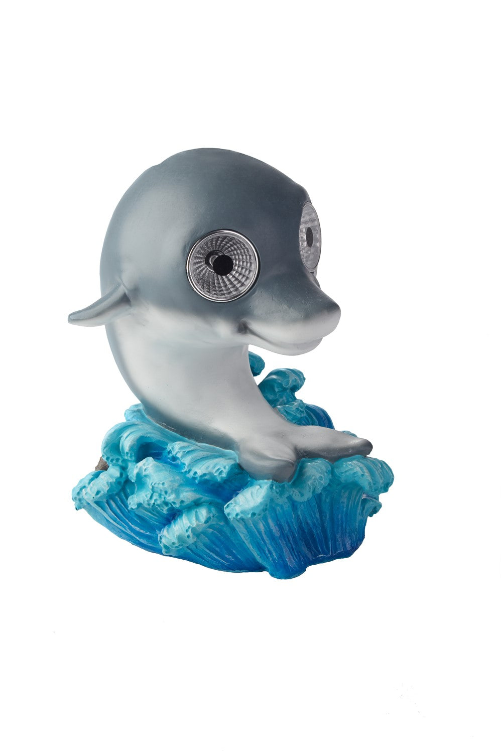 Solar Dolphin Coastal Pal Statue