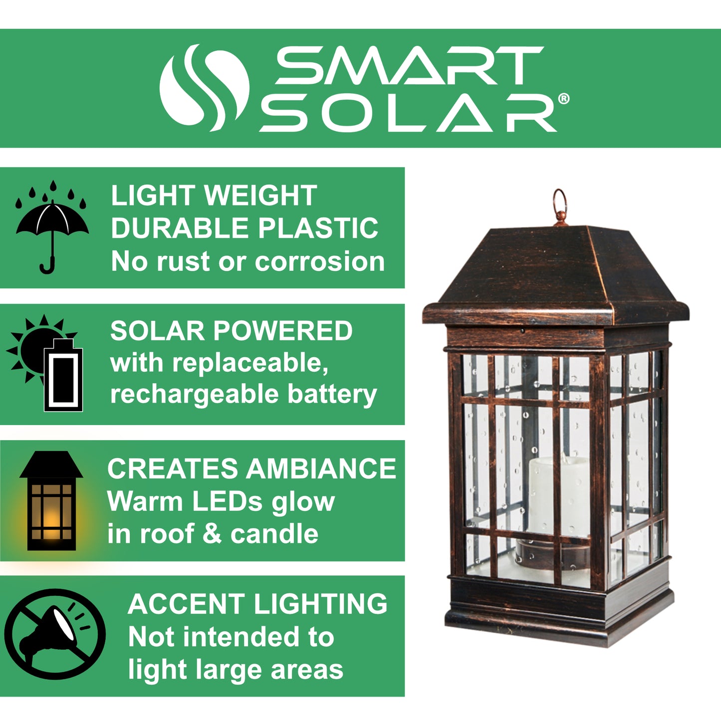 San Rafael Estate Solar Lantern (22"H)