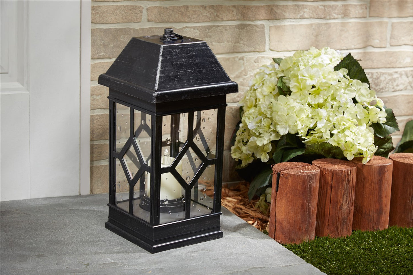 San Felipe Estate Solar Lantern (22"H) - Pewter