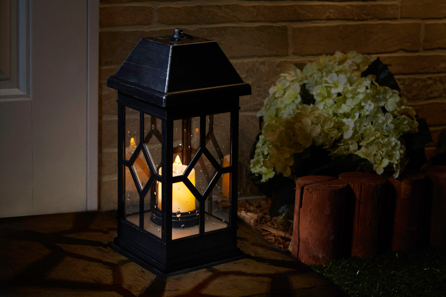 San Felipe Estate Solar Lantern (22"H) - Pewter
