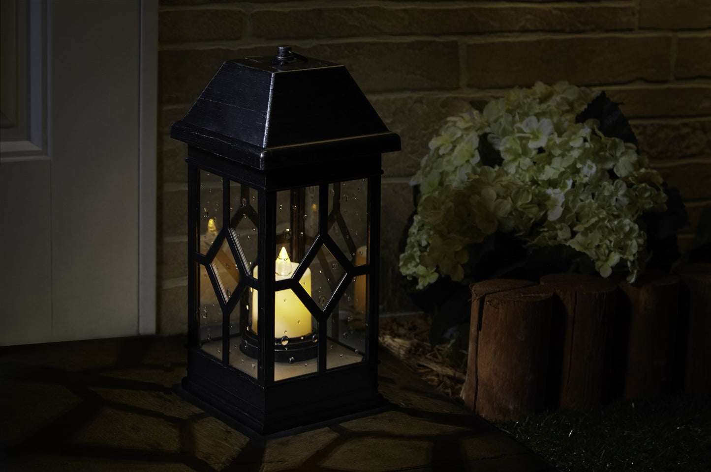 San Felipe Estate Solar Lantern (22"H) - Pewter