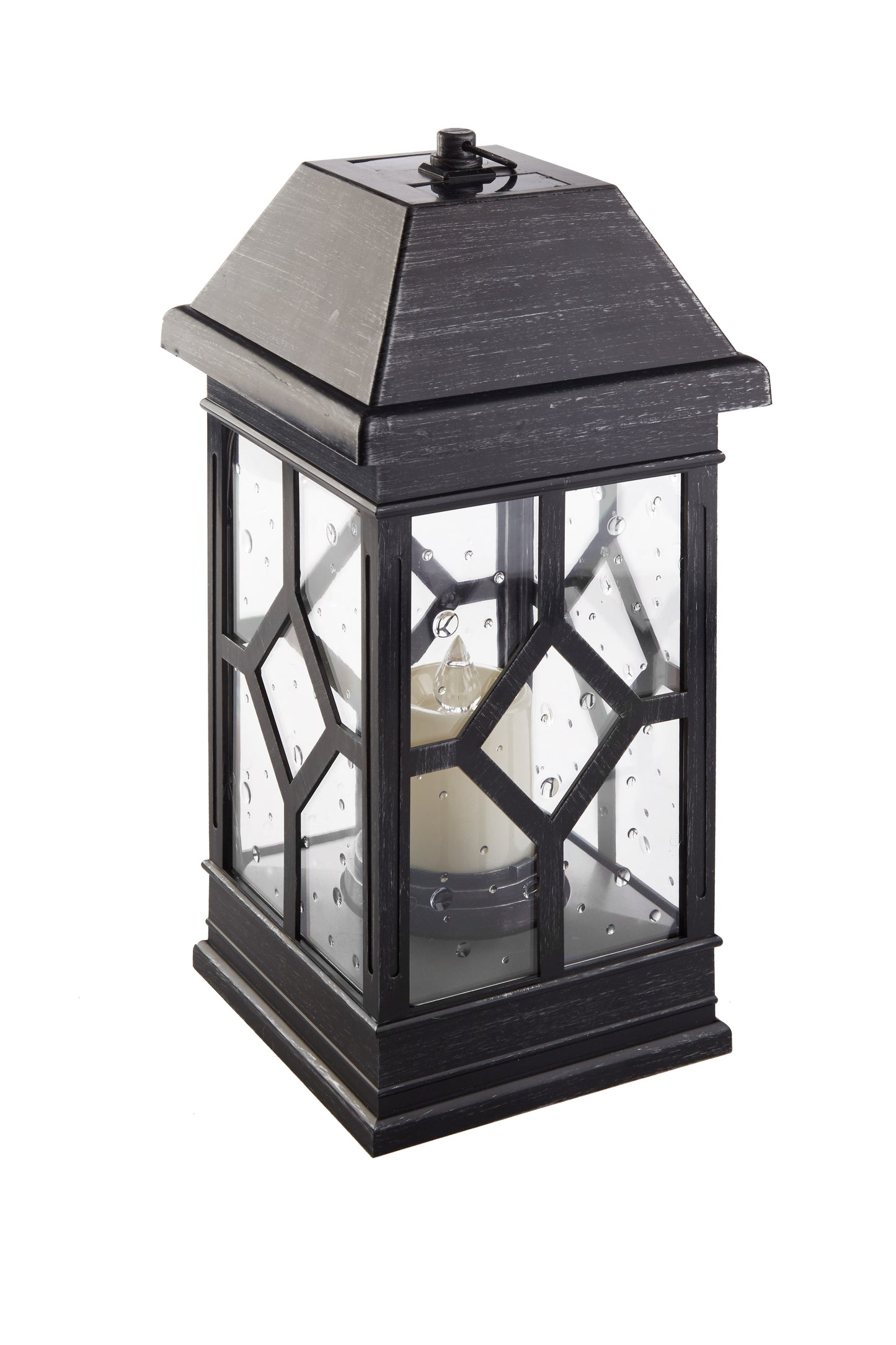 San Felipe Estate Solar Lantern (22"H) - Pewter