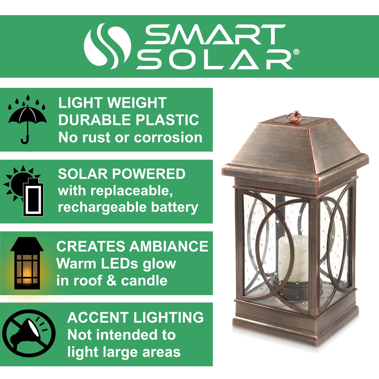 San Vicente Estate Solar Lantern (22"H)