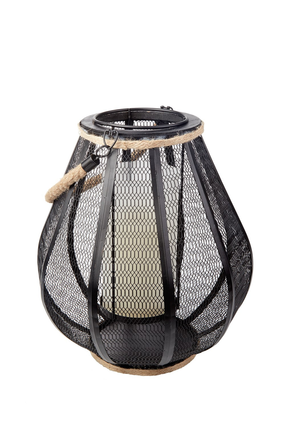 Dahl Candle Lantern with Dancing LED Flame