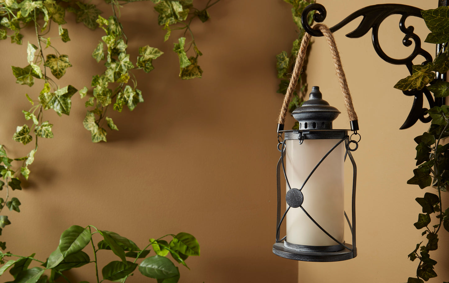 Walden Candle Lantern with Dancing LED Flame