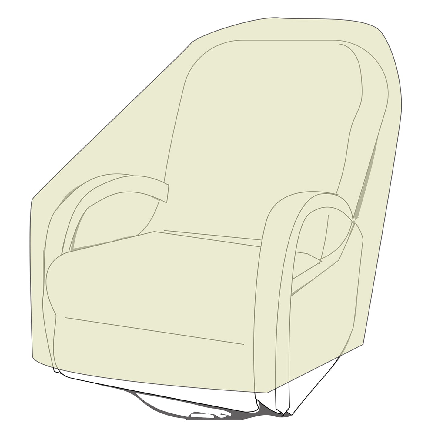 Oversized Chair Cover (Khaki)