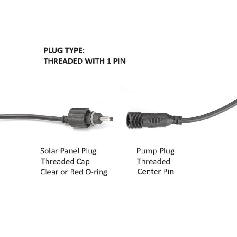 2050PKS-T(GE) Standard Solar Kit for Pouring/Cascade Fountain on Metal Stand *Threaded Plugs