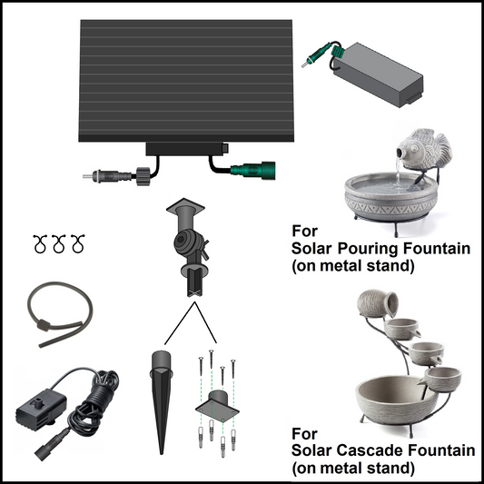 2050PKDT Solar-On-Demand Kit with Battery Pack (for Cascade on Metal Stand) *Threaded Plugs