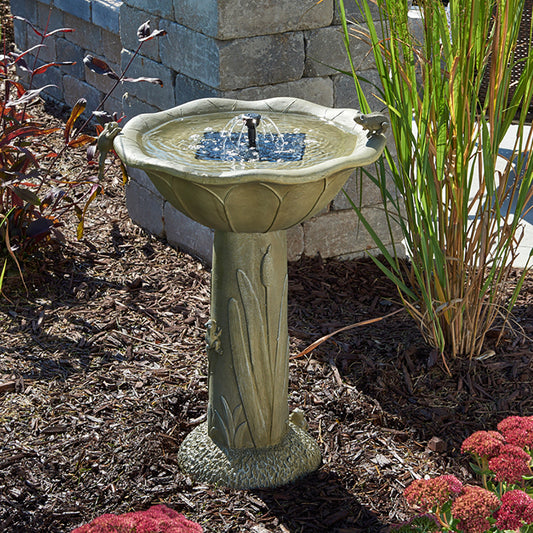 Acadia Solar Birdbath