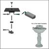2090PKDT Solar-On-Demand Kit with Battery Pack (for Birdbath or 2-Tier Fountain) *Threaded Plugs