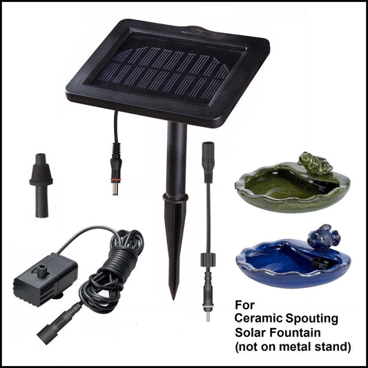 2130PKS-GT Standard Solar Kit (for Ceramic Spouting Frog/Fish/Bird Fountain) *With Plug Adapter