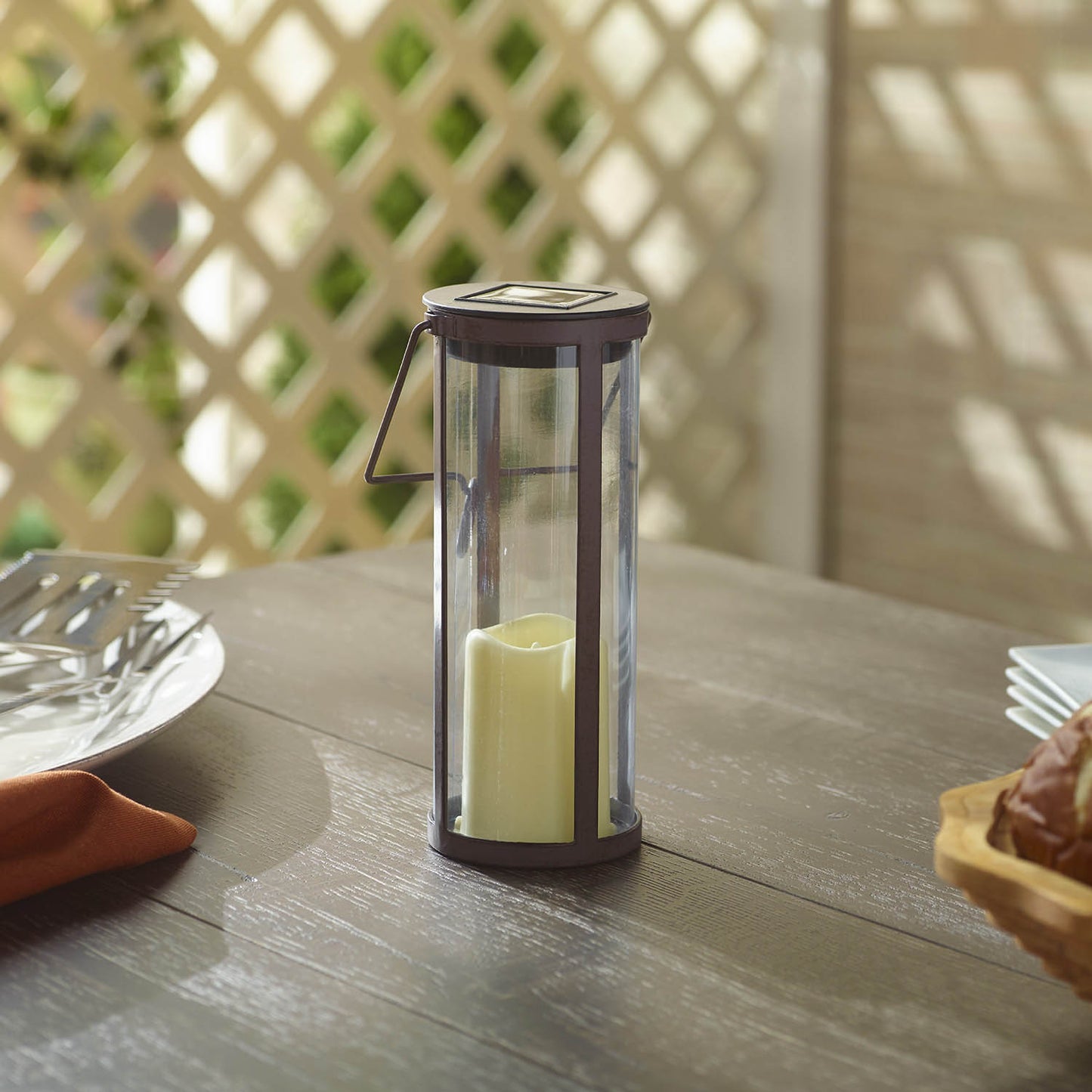 Provence Bird Stake with Solar LED Candle Lantern (LAST ONE IN STOCK!)