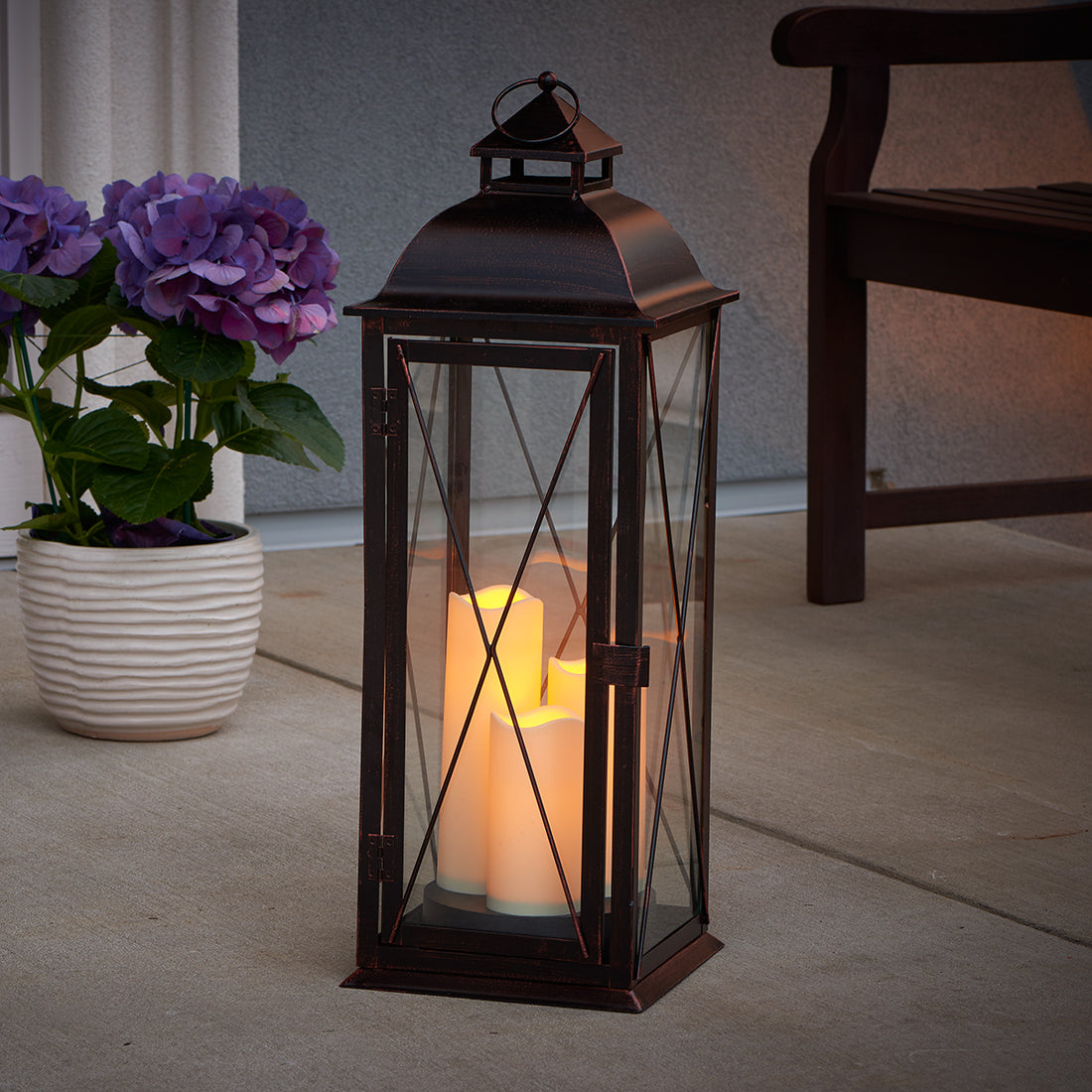 Salerno Triple LED Candle Lantern (27 Salerno Triple LED Candle Lantern (27