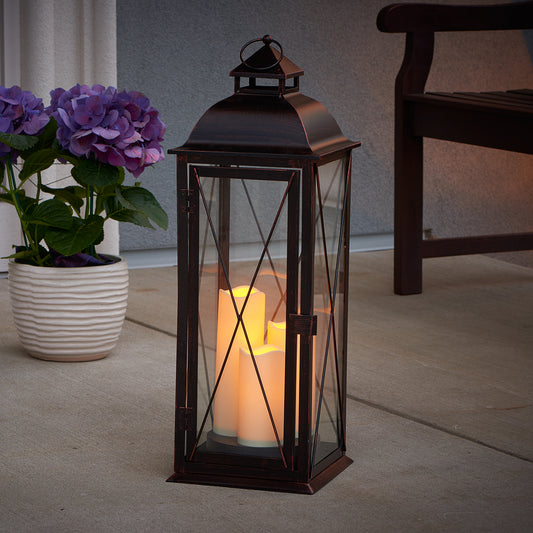 Salerno 27"" H Triple LED Candle Lantern