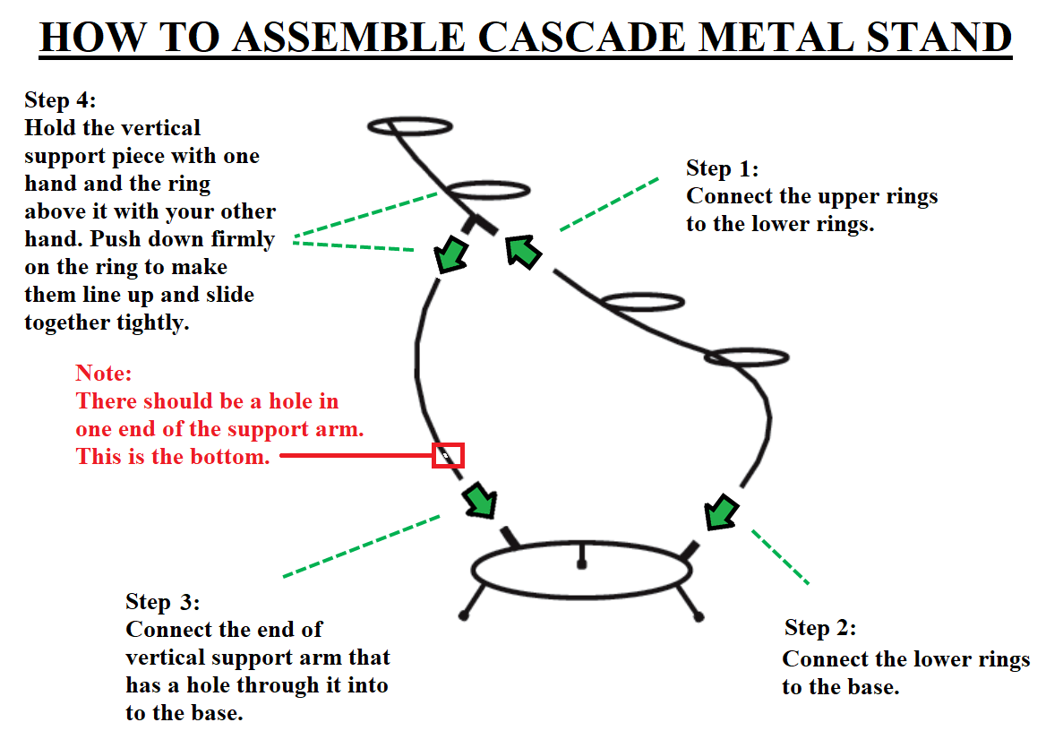 Metal Stand for Cascade Fountains