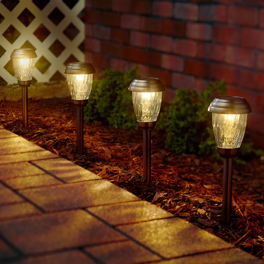 Charleston 6pack Solar Lights - Antique Bronze