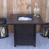 Ashbury 30" Square Outdoor Patio Fire Pit - Bronze