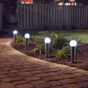 Pella Solar Wicker Pathway Lights - Set of 4